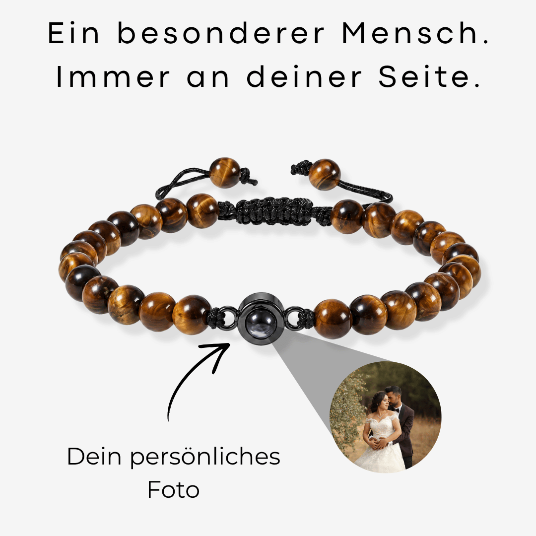 Personalisiertes Armband mit Foto - Perlen