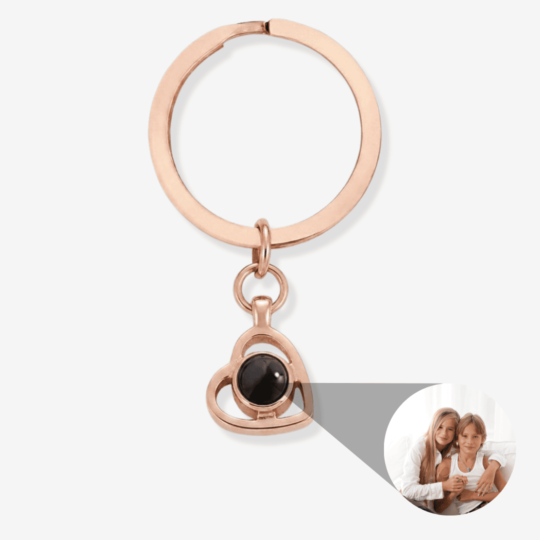 Circle Photo Keychain