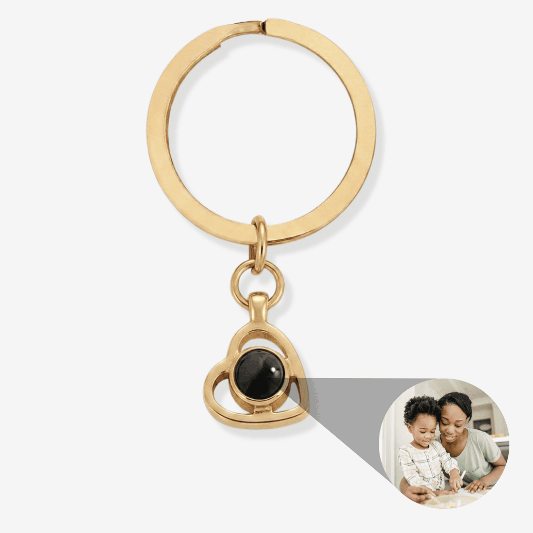 Circle Photo Keychain