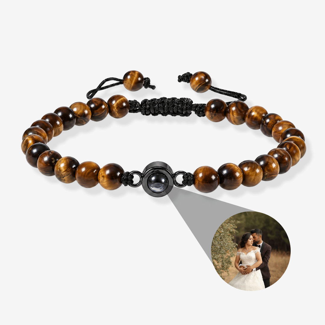 Personalisiertes Fotoarmband - Perlen