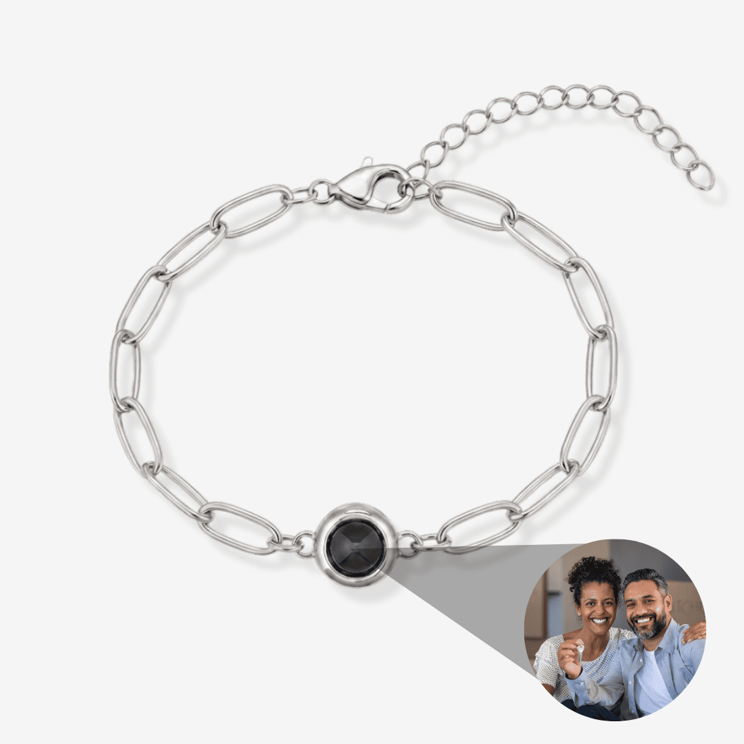 Personalisiertes Armband mit Foto - Paperclip