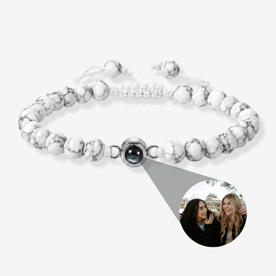 Personalisiertes Fotoarmband - Perlen