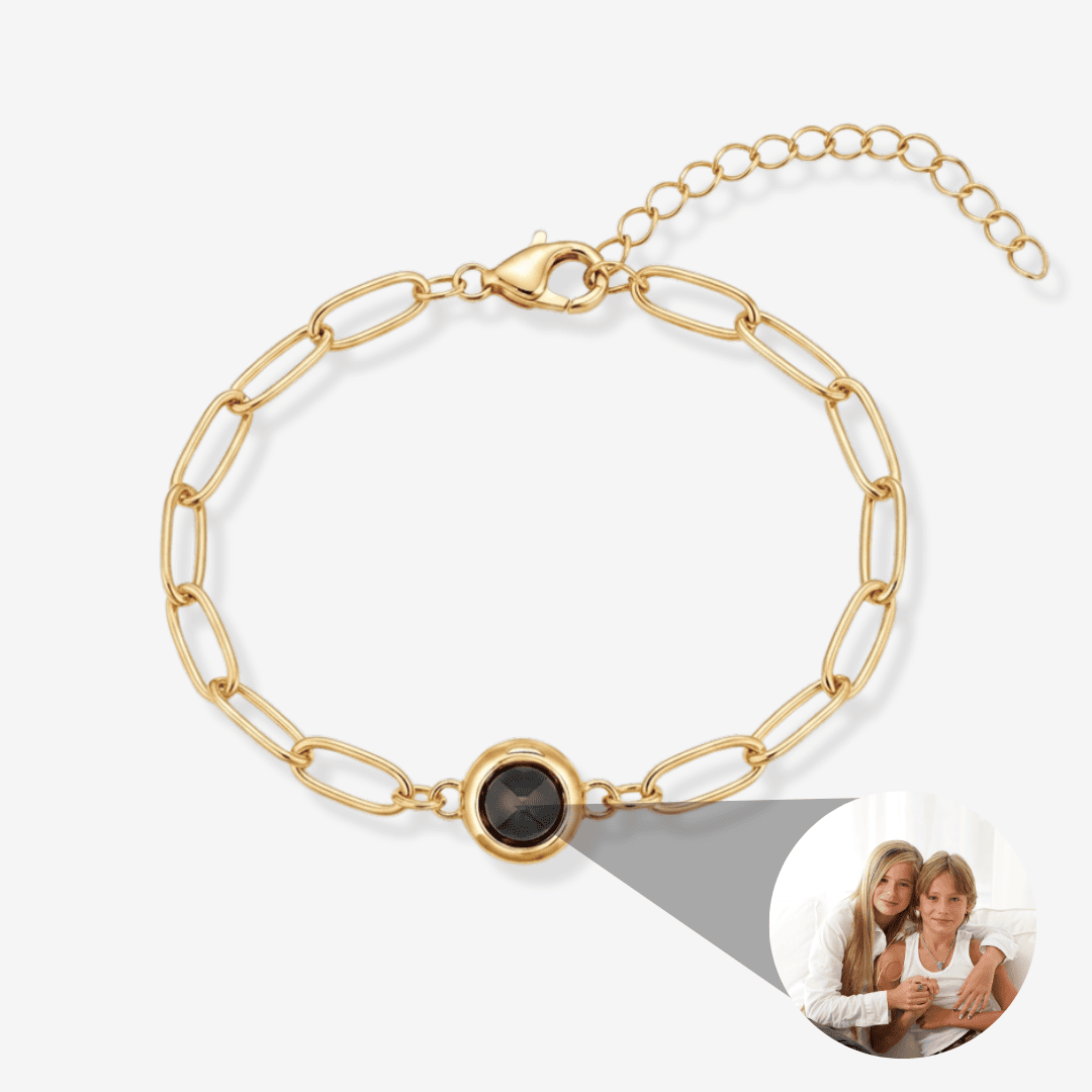 Personalisiertes Armband mit Foto - Paperclip