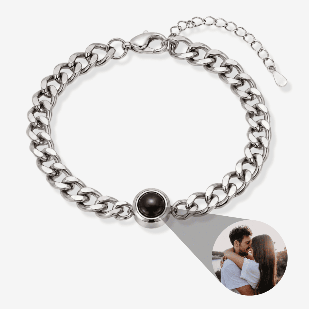 Personalisiertes Armband mit Foto - Cuban Chain