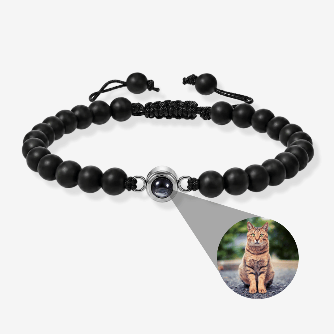 Personalisiertes Fotoarmband - Perlen