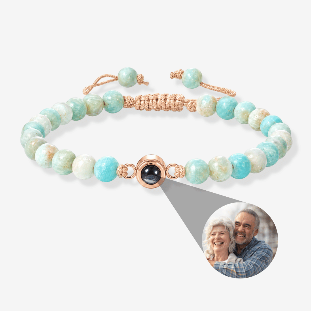 Personalisiertes Fotoarmband - Perlen