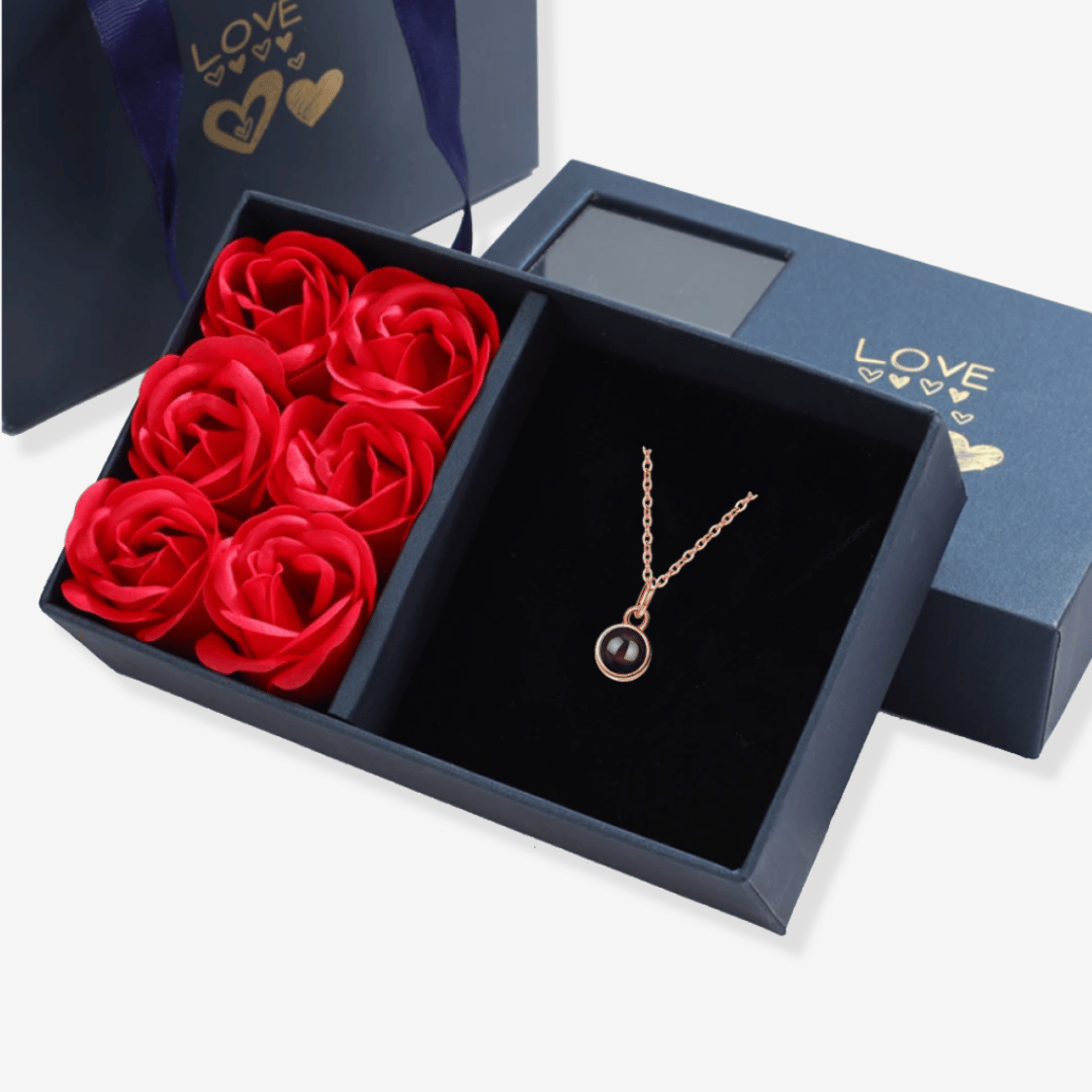 Personalisierte Kreis Halskette mit Foto