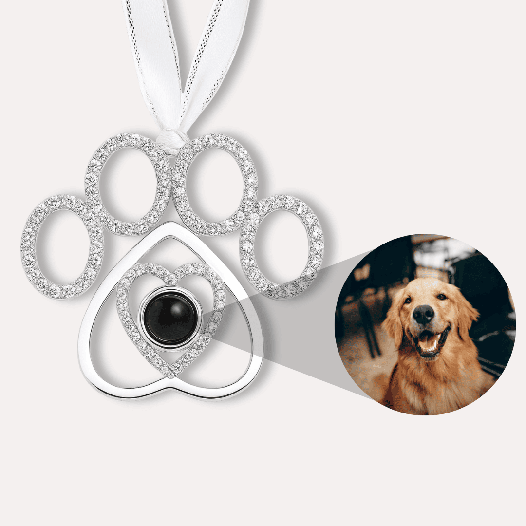 Pfoten Weihnachtsanhänger mit Foto